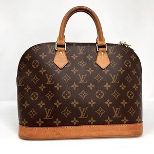Authentic Vintage Louis Vuitton LV Handbag Alma Brown Monogram